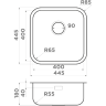Мойка OMOIKIRI OMI 44-U/IF-IN Quadro нерж.сталь/нержавеющая сталь 4993494