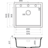 Мойка OMOIKIRI SINTESI 57-GR Artceramic/Leningrad grey 4997144