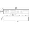 Сушка встраиваемая для посуды OMOIKIRI DRY-01-GM нержавеющая/вороненая сталь, без вставок 4999107